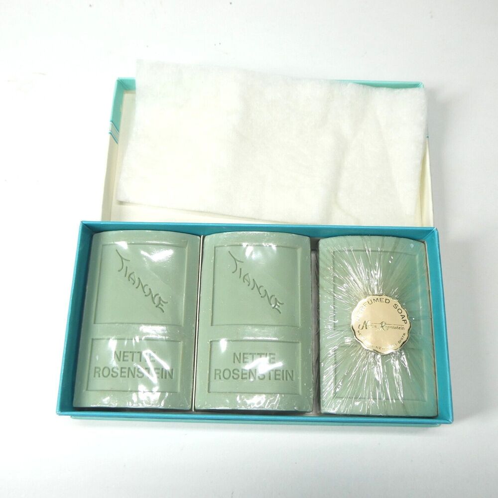 Tianne Perfumed Soap Bars Nettie Rosenstein 9oz Box NOS Vintage Unused